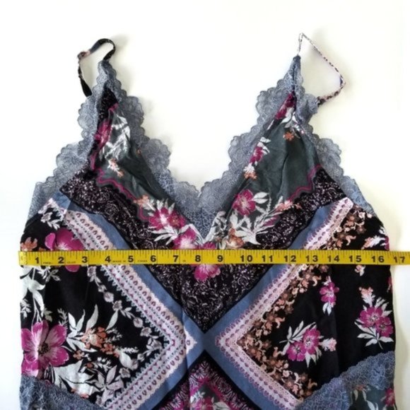 Free People Stevie Print Maxi Slip Dress Size Small - Picture 6 of 11